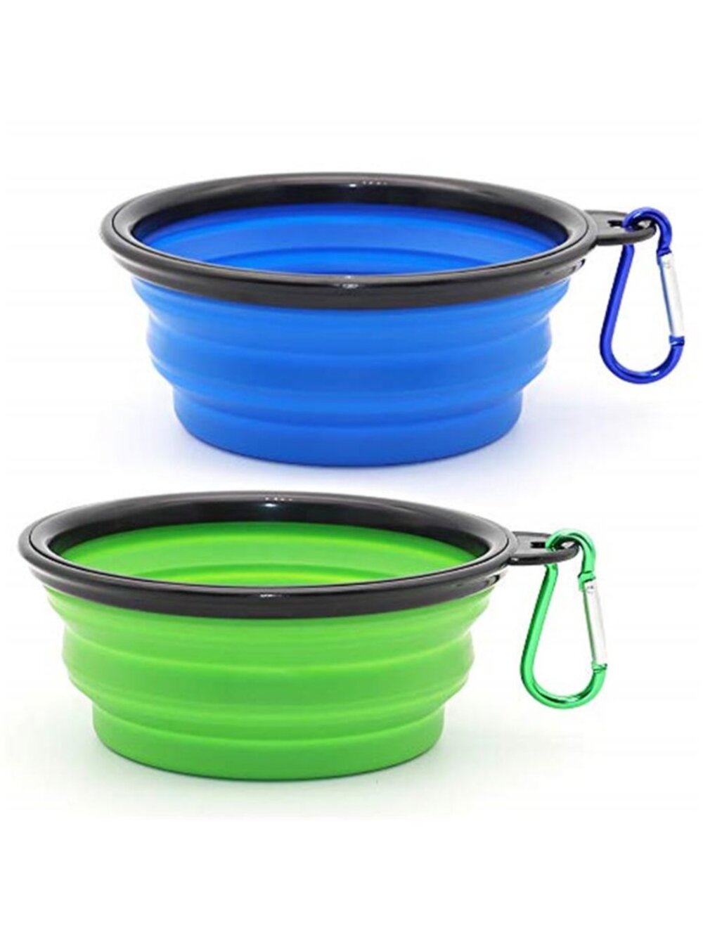 Dog Bowl Pet Collapsible Bowls 2 Pack for Cats Dogs Portable Pet Feeding